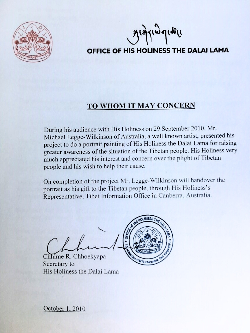 Rasmus King Major work in progress, A major work portrait featuring Rasmus King